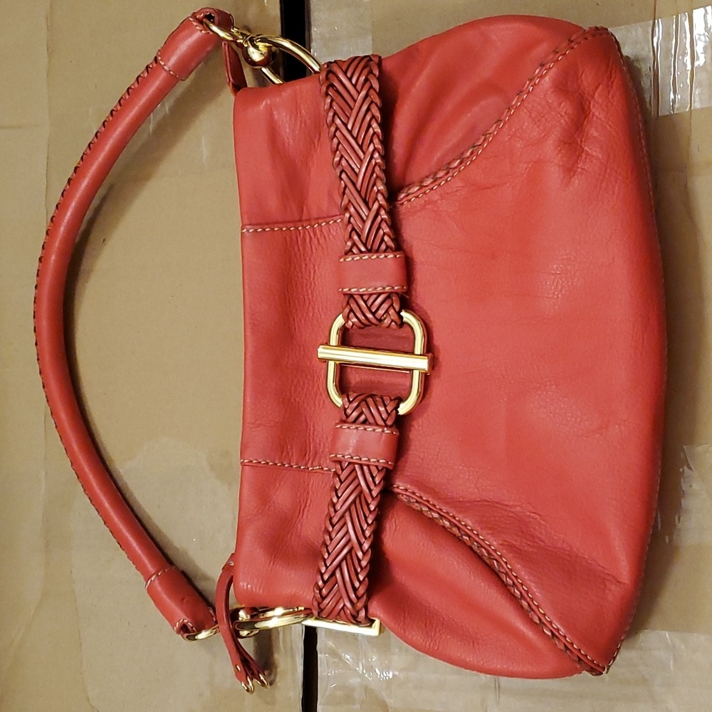 Via Spiga Leather Bag Red Color NWNT